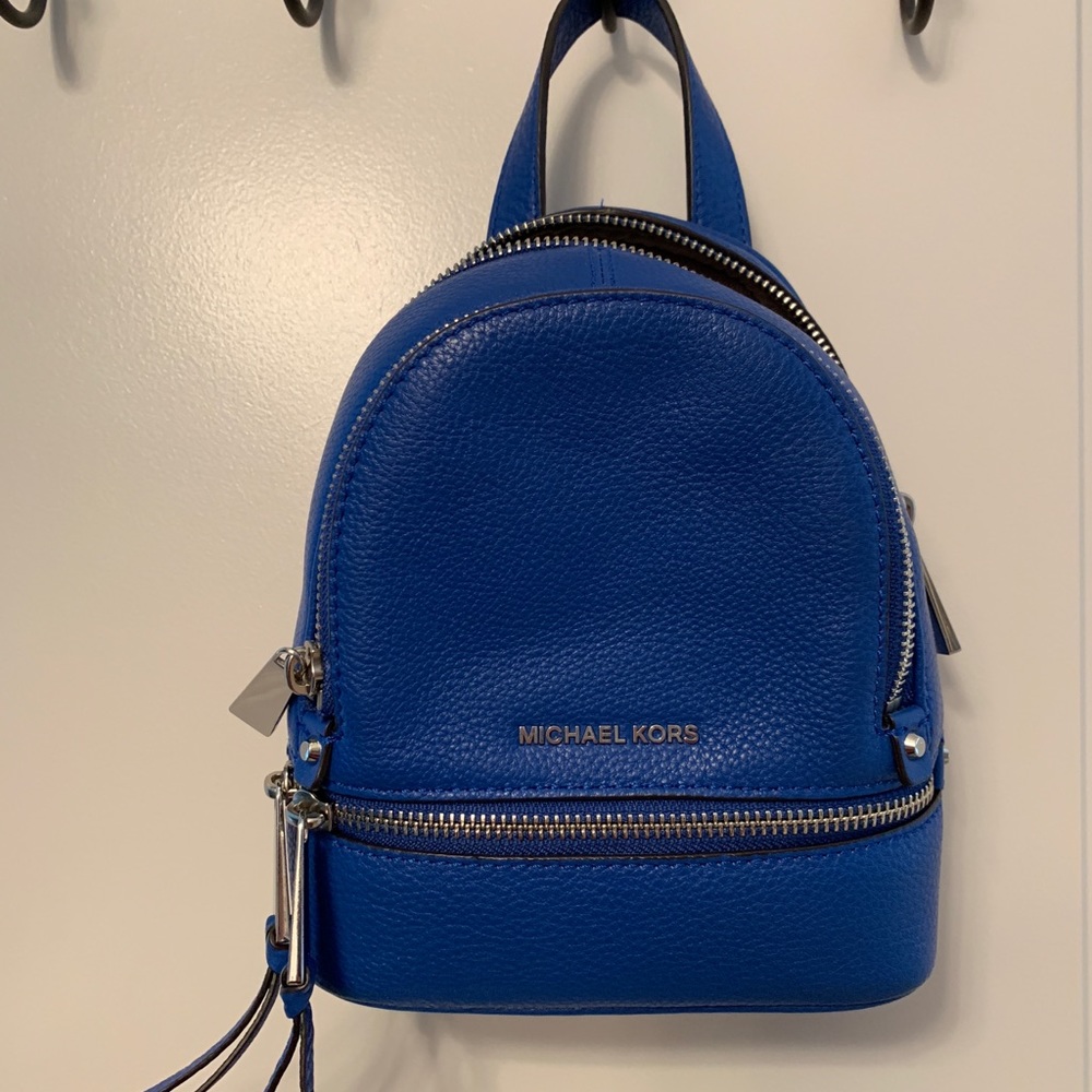 Michael Kors Mini Blue Backpack - image 2